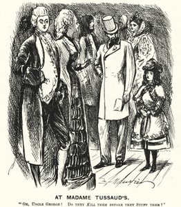 Punch cartoon: Bij Madame Tussaud