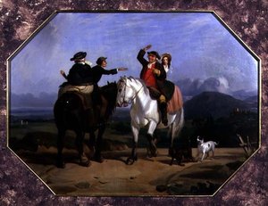 De Blije Ontmoeting door George (after) Morland