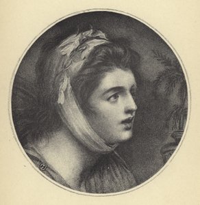 Lady Hamilton als Gevoeligheid door George (after) Romney