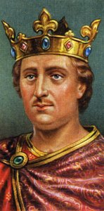 Koning Hendrik II, sigarettenkaart voor de speler (prent) door George (after) Vertue