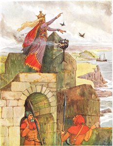 De Laidley Worm van Spindleston Heugel, illustratie uit 