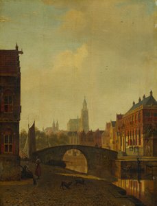 Denkbeeldig uitzicht op Arnhem