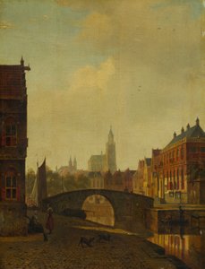 Denkbeeldig uitzicht op Arnhem, eind jaren 1830