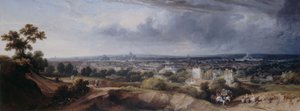 Parijs gezien vanaf de hoogten van Montmartre door George Arnald