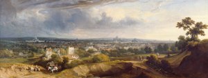 Uitzicht op Parijs vanaf Montmartre, 1829