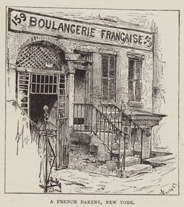 Een Franse bakkerij, New York door George Augustus Sala