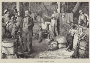 Een dorpswinkel in Virginia door George Augustus Sala