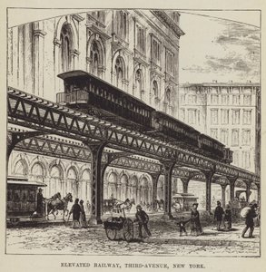 Verhoogde spoorweg, Third Avenue, New York