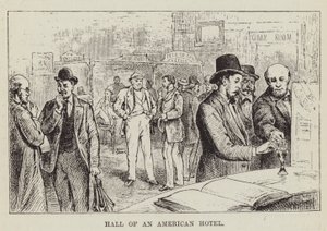 Hal van een Amerikaans hotel