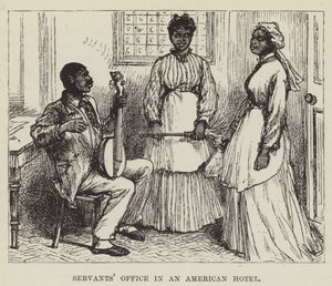 Dienstbodekantoor in een Amerikaans hotel