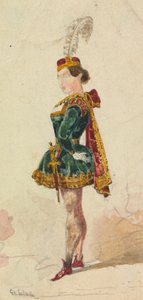 Vrouw in kostuum door George Augustus Sala