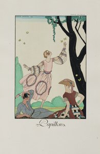 Falbalas et fanfreluches: Papillons, 1921 door George Barbier