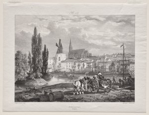 Pittoreske en Romantische Reizen in het Oude Frankrijk (Languedoc II, deel I): Castelnaudary door George Barnard