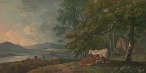 Ochtend: Landschap met vee