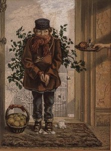 Kersttijd door George Baxter