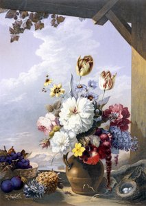 Het tuinhuisje, naar een schilderij van J. Bartholomew, 1856