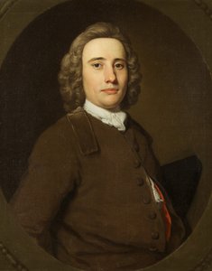 Portret van een man in bruin door George Beare