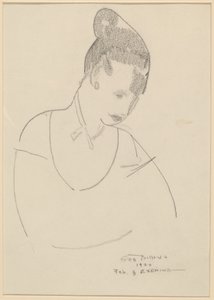 Elsie Speicher [verso] door George Bellows