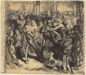 Straatgevecht [recto] door George Bellows