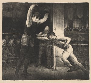 Trainingsruimtes door George Bellows