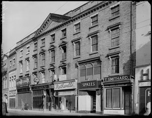 Devonshire House, 36 Corn Market, Derby door George Bernard Mason