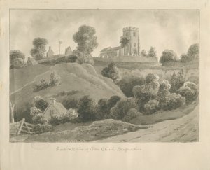 Alton Kerk: sepia tekening, 1841