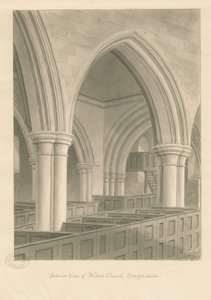 Interieur van Weston-on-Trent Kerk