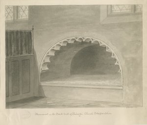 Penkridge Kerk - Monument in Zuidmuur