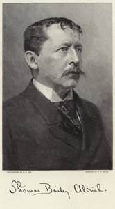 Portret van Thomas Bailey Aldrich door George C. Cox