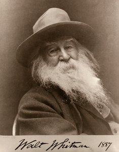 Portret van Walt Whitman in 1887