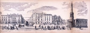 Panorama van Londen, 1849 door George C Leighton