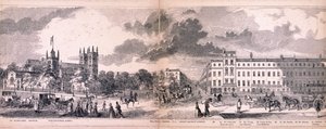 Panorama van Londen, 1849 door George C Leighton