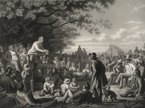 Stump Speaking door George Caleb Bingham