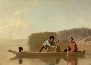 De terugkeer van de trappers, 1851 door George Caleb Bingham