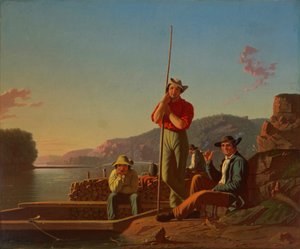 De Houten Boot door George Caleb Bingham