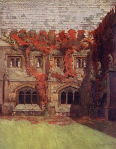 Oxford: De Kamers van de Prins van Wales, Magdalen College (kleur litho)