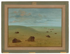 Na de Buffeljacht - Sioux door George Catlin