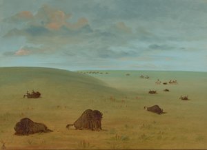 Na de Buffeljacht - Sioux, 1861-1869 door George Catlin