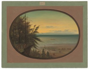 Een Indiase ladder - Nayas Indianen door George Catlin