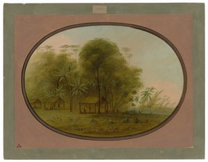 Arowak Dorp door George Catlin