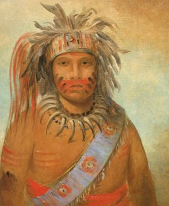 Au-nim-muck-kwa-um, Tempestvogel door George Catlin