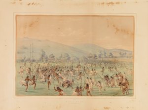 Balspel - nr. 23 door George Catlin