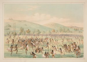 Balspel, pl. 23 uit het Noord-Amerikaanse Indianenportfolio