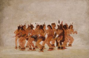 Berenjachtvoorbereiding, 1835-1837 door George Catlin