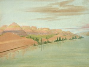 Mooie kleiklippen, 1900 mijl boven St. Louis door George Catlin