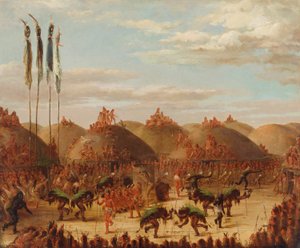 Stierdans, Mandan O-kee-pa ceremonie