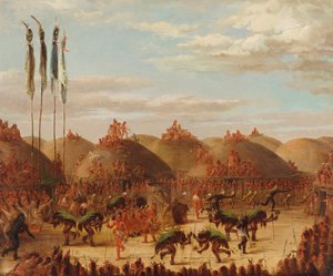 Stieren Dans, Mandan O-kee-pa Ceremonie, 1832