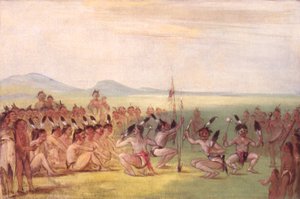 Adelaarsdans, Choctaw, 1835-1837 door George Catlin