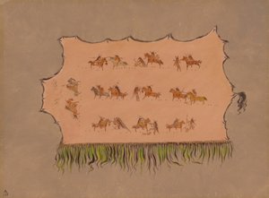 Facsimile van het gewaad van Chief Four Men - Mandan, 1861-1869
