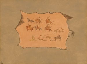 Facsimile van een Pawnee-doktersjas, 1861-1869